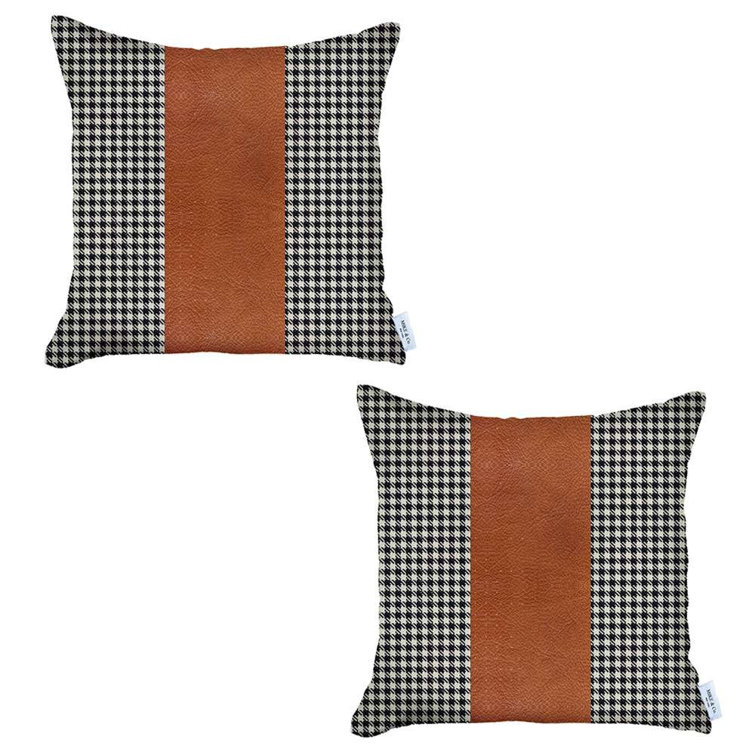 HomeRoots Houndstooth Pillow Cover Wayfair